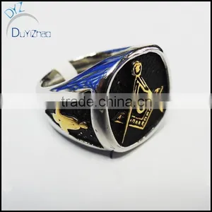 Custom Design Stainless Steel Jewelry Rings Jewelry Antique Military Ring thumbnail-1