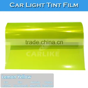 SINO CAR STICKER Waterproof PVC Vinyl Sticker Car Headlight Tint Film thumbnail-6