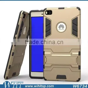 For Huawei P8 Phone Case, TPU PC Hybrid Armor Stand Mobile Phone Case for Huawei P8 thumbnail-3