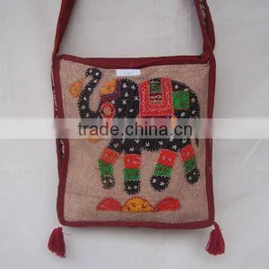 Latest Collections Amazing Patchwork Shoulder Handbags India Bohemian Tribal Hippie Shoulder Bags Ethnic Beautiful Bohemian Bag thumbnail-1