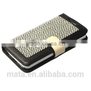 New Elegant Kniting Women Design PU Leather Case For Samsung thumbnail-6