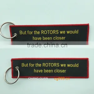 The Black Woven Label Key Ring thumbnail-3