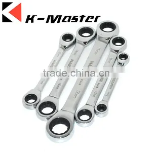 K-Master Mirror Polished Chrome Plated Double Ratchet Wrench thumbnail-2