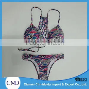 China Wholesale Custom Halter Swimwear Women thumbnail-1