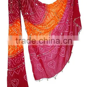 Rajsathani Bandhej Print Chunri / Dupatta / Stole thumbnail-1