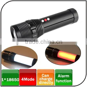 2015 Hot Sale Rechargeable Alarm Light Camping Light Emergency Flashlight thumbnail-1