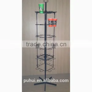 Elegant Shape Metal Floor Mugs Rack for Promotion thumbnail-3