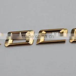Auto Decorative Chrome Letters Custom Single 3D Silvery Chrome Letters Design /Masonic Car Emblem Made in China thumbnail-5