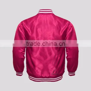 Custom Made Mens Varsity Satin Bomber Baseball Jacket thumbnail-2