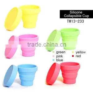 Healthy Life FDA Grade Silicone Folding Cup for Gift Collapsible Silicone Cup thumbnail-2