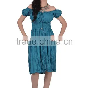 C.Green Cotton Magic Dress Floral Print Dress thumbnail-1