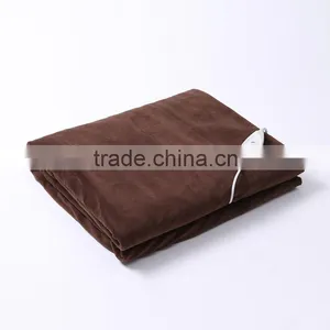 Soft Microfleece Electric Heated Overblanket Chocolate thumbnail-1