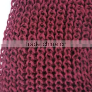 Stock Item Cheap Knit Neck Warmer Circle Scarf Burgundy Loop Scarf thumbnail-3