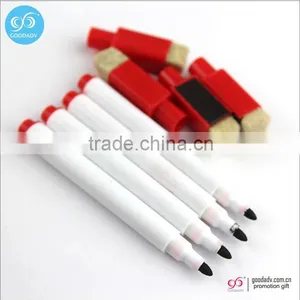 OEM Logo Custom Printed Black Ink Washable Markers Magnetic Erasable Pen thumbnail-1