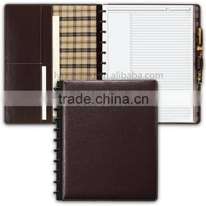 Leather Notebook With Pen Hardcover Notebook Printing thumbnail-5