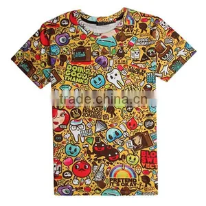 100%cotton 3D t Shirt Printing Short Sleeves Wholesale thumbnail-2