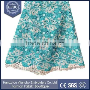 The Best Workmanship African Guipure Flower Lace Fabric For Woman Dress thumbnail-3