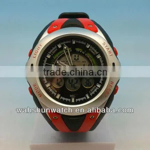 2013 Hot Sale Mens Girls Black RED Sports Wrist Watches thumbnail-1