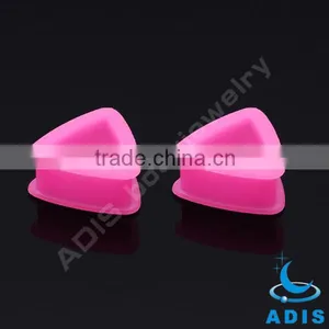 Triangle New Ear Plugs Ear Stretcher Piercing Tunnel Custom Silicone Jewelry thumbnail-4