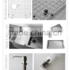 High Quality Save Room Handmade Double Bowl Deep Stainless Steel Kitcen Sink Cabinet -- R15-3118 thumbnail-6