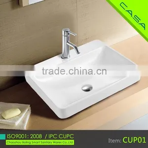 Bathroom Ceramic Trough Cupc Basin thumbnail-1