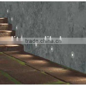 2016 Round Sand Blasted Glass Surface Mounted Outdoor Led Stair Wall Light thumbnail-5