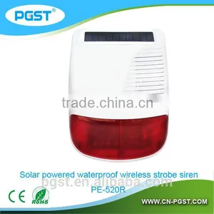 Wireless Outdoor Water-proof Solar Strobe Siren Alarm System 433/868mhz Backup Battery thumbnail-2