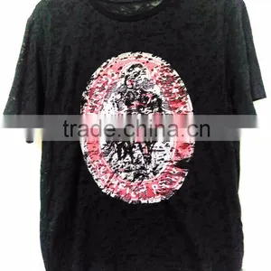 100% ORGANIC COTTON MENS SOFT T-SHIRT WITH PRINT thumbnail-1
