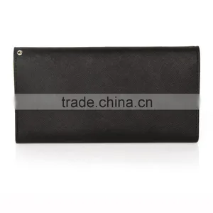 Guangzhou OEM/ODM Leather Wallet Supplier Luxury Fancy Geniune Leather Credit Card Wallet With Custom Logo thumbnail-2