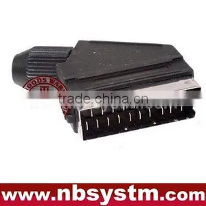 21pin Scart Plug Male/solder Type for DIY thumbnail-1
