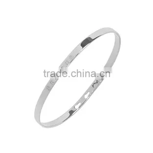 Memories Bangles With Customize Design Word 'BREATHE' With 4mm/7mm Width thumbnail-1