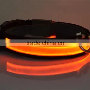 Beautiful Pet Dog Collars and Leads LED Light Pet Mascotas Cachorro Collars Large Dogs Luminous Fluorescent Collars Harness thumbnail-6