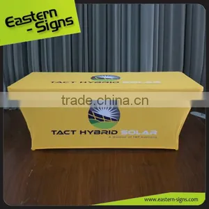 Trade Show Advertising Transfer Printing Polyester Cheap Square Table Cloth thumbnail-5
