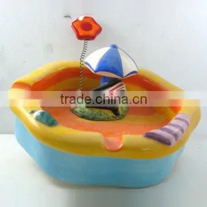 2010 Cartoon Ceramic Ashtray -Umbrella thumbnail-1