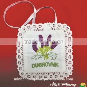 A Little Cloths Bag With Hand Embroidery Air Fresh Flower Fragrant Bag thumbnail-5