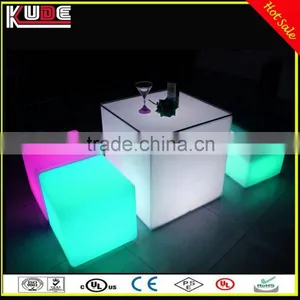 Magic 3D LED Cube RGB Colors Lighting Changing LED Bar Cube Stool For Sitting thumbnail-1