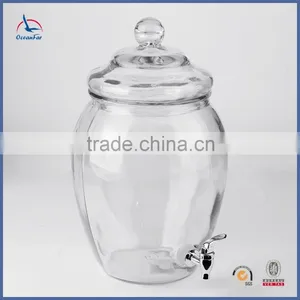 7.7L High Quality Glass Beverage Dispenser Jar Fruit Juice Glass Drink Dispenser thumbnail-2