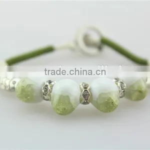 Bead Ceramic Wristband Bracelet , Fish Shape Silver Material Bracelet thumbnail-2