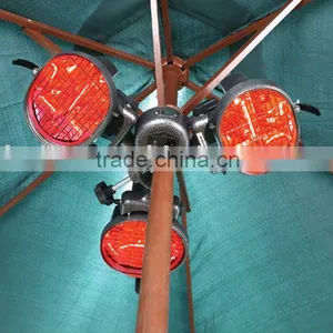 3X500W Garden and Outdoor Patio Heater With Halogen Heating Element thumbnail-3