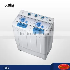 6.0kg Two Tubs Decorated Plastic Washing Machine With Spin Dryer thumbnail-4