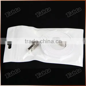 Custom Printing OEM Logo Laser Aluminum Connector Noodle Flat Micro USB Charger Cable thumbnail-1