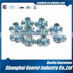 M6 Steel Cold Forged 4 Prongs Tee / T Furniture Locking Nuts thumbnail-1
