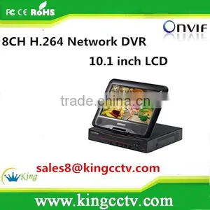 H.264 Network DVR 10.1 Inch LCD 8CH 3G & WIFI AHD (AHD/DVR/NVR/HVR) LCD DVR HK-AHD1008M thumbnail-1