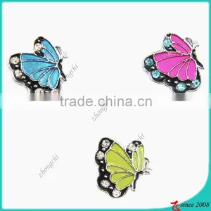 Mixed Color Enamel Butterfly Pendant Charm Bead for Bracelets Necklace thumbnail-1