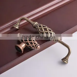 Zhejiang Antique Bedroom Furniture Cabinet Vintage Drawer Copper Bird Cage Handles thumbnail-4