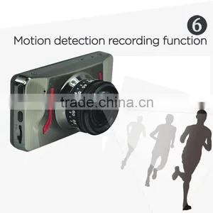 Full hd 1080p 120 Degree Angle G-sensor Motion Detect Parking Control Plate Number Warter Print CE ROHS FCC Dash Car Camera thumbnail-6