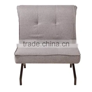 Gray Fabric Cheap Functional Folding Sofa Bed Folding Single Bed thumbnail-3
