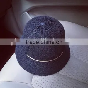 2016 Wholesale Latest Design Summer Hollow Out Sun Hat Europe Market Hot Sale Original Straw Cowboy Hat thumbnail-3