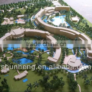Holiday Village Planning Architecture Scale Hotel Model thumbnail-1