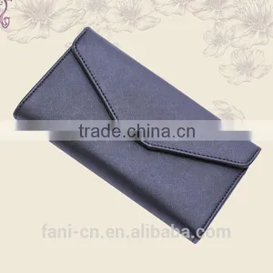 Wholesale Multifunction Cheap PU Leather Clutch Purse With Pen Holder Design for Woman thumbnail-2